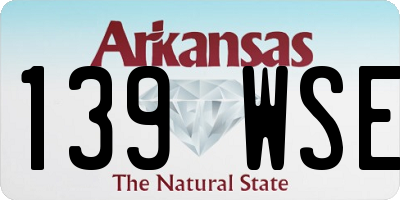 AR license plate 139WSE