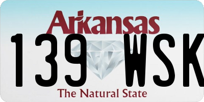 AR license plate 139WSK