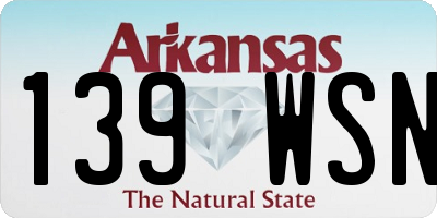 AR license plate 139WSN