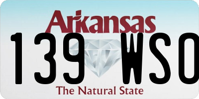 AR license plate 139WSO