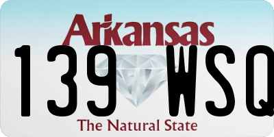 AR license plate 139WSQ