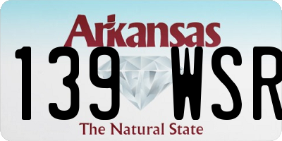 AR license plate 139WSR