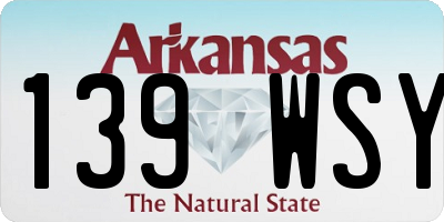 AR license plate 139WSY