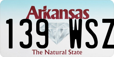 AR license plate 139WSZ