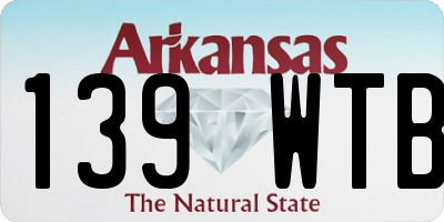 AR license plate 139WTB