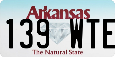 AR license plate 139WTE