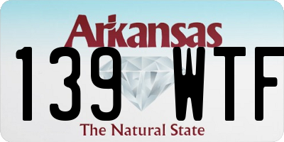 AR license plate 139WTF