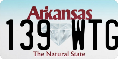 AR license plate 139WTG