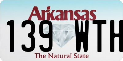 AR license plate 139WTH