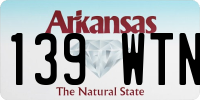 AR license plate 139WTN