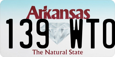 AR license plate 139WTO