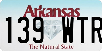 AR license plate 139WTR