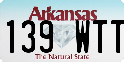 AR license plate 139WTT