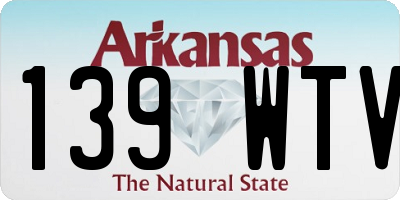 AR license plate 139WTV