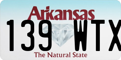 AR license plate 139WTX