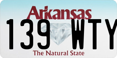 AR license plate 139WTY