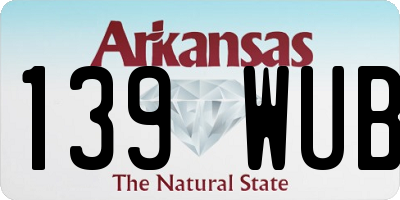 AR license plate 139WUB