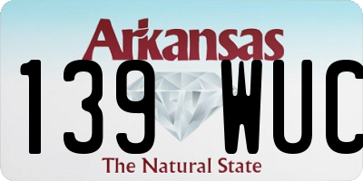 AR license plate 139WUC