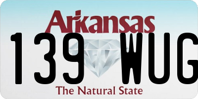 AR license plate 139WUG