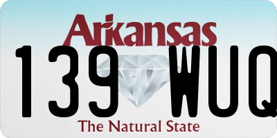 AR license plate 139WUQ