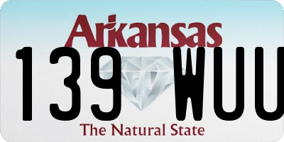 AR license plate 139WUU
