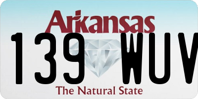 AR license plate 139WUV