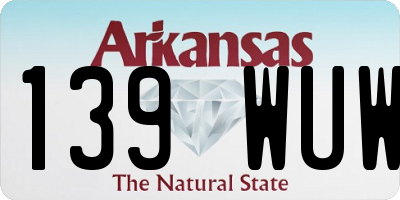 AR license plate 139WUW