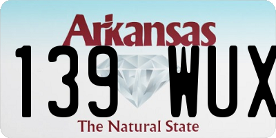 AR license plate 139WUX