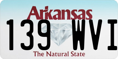 AR license plate 139WVI