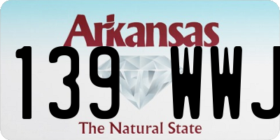 AR license plate 139WWJ