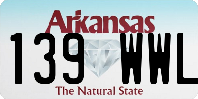 AR license plate 139WWL