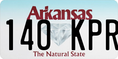 AR license plate 140KPR