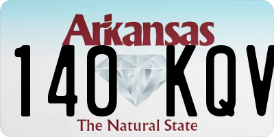 AR license plate 140KQV