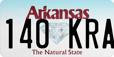 AR license plate 140KRA