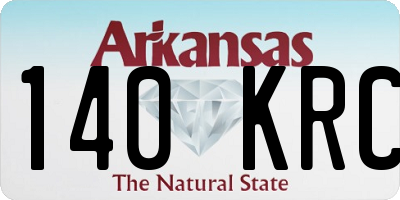 AR license plate 140KRC