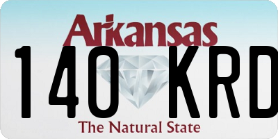 AR license plate 140KRD