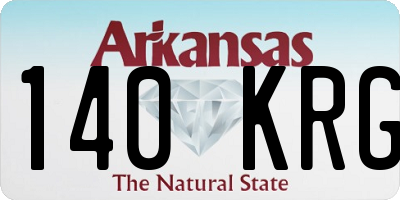 AR license plate 140KRG