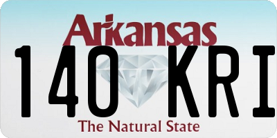 AR license plate 140KRI