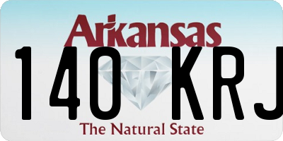 AR license plate 140KRJ