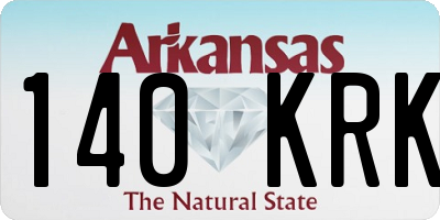 AR license plate 140KRK