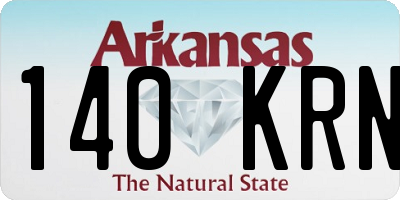 AR license plate 140KRN