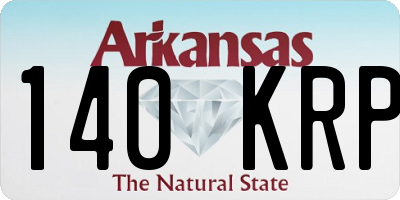 AR license plate 140KRP