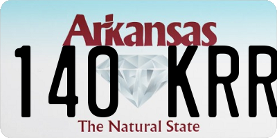 AR license plate 140KRR