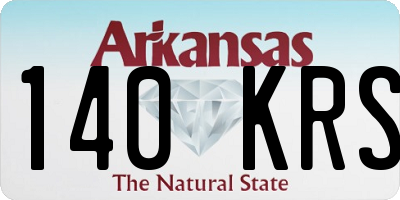 AR license plate 140KRS