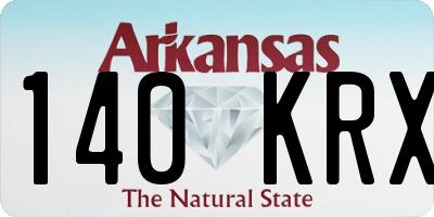 AR license plate 140KRX