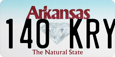 AR license plate 140KRY
