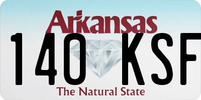 AR license plate 140KSF