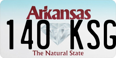 AR license plate 140KSG