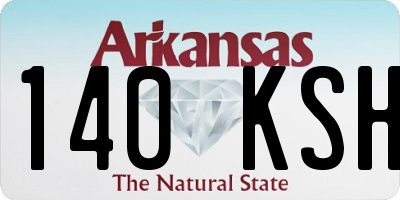 AR license plate 140KSH