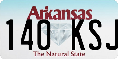 AR license plate 140KSJ